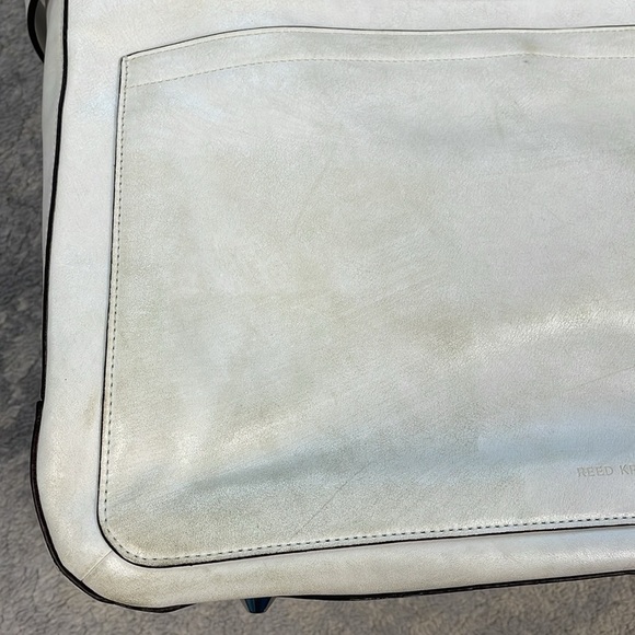 Reed Krakoff Large Boxer Tote Bag Purse White Leather Travel Business - Picture 6 of 16